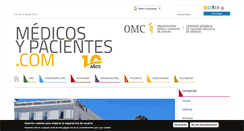 Desktop Screenshot of medicosypacientes.com