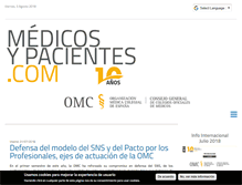 Tablet Screenshot of medicosypacientes.com